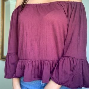 Off the shoulder top